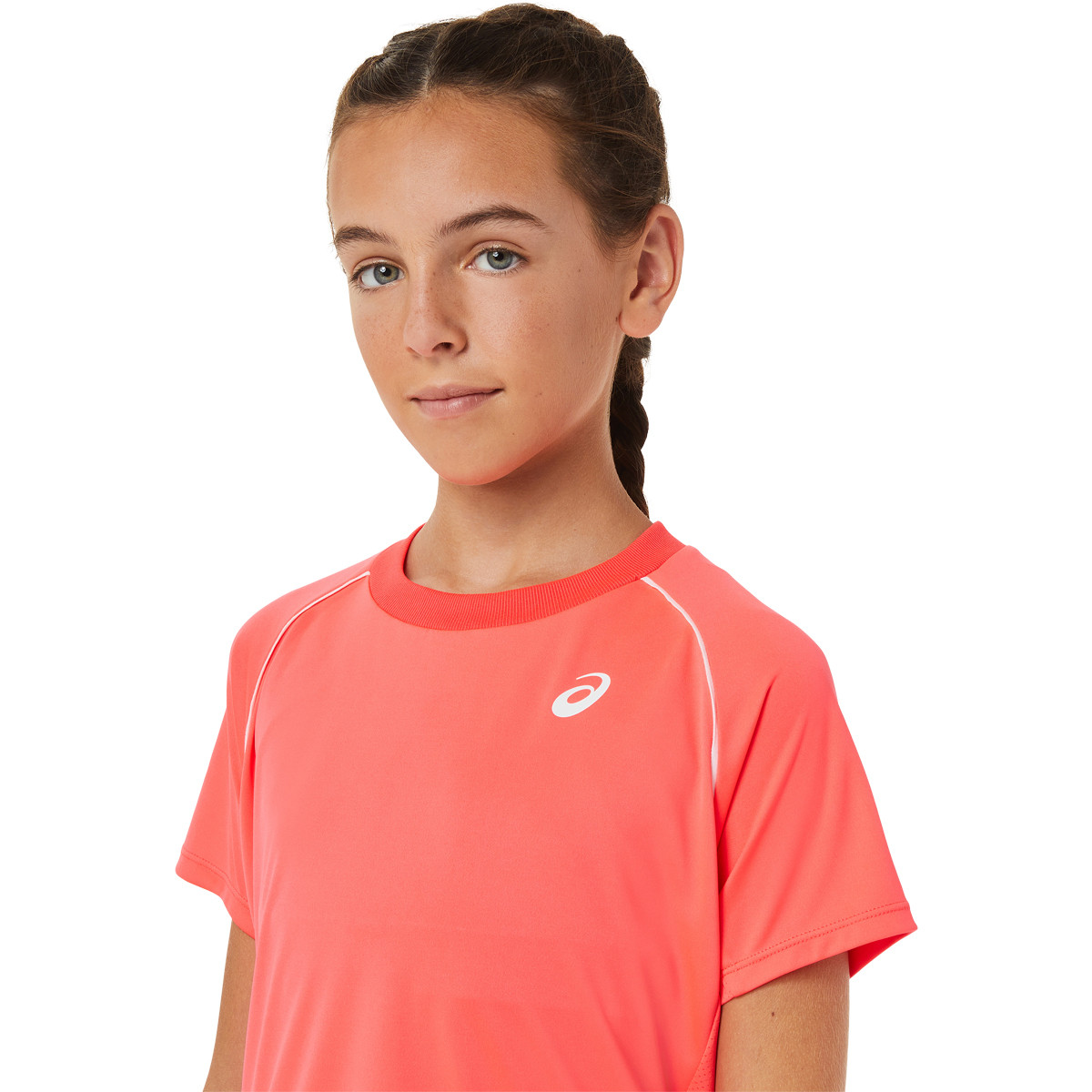 Asics t shirt sales fille rouge