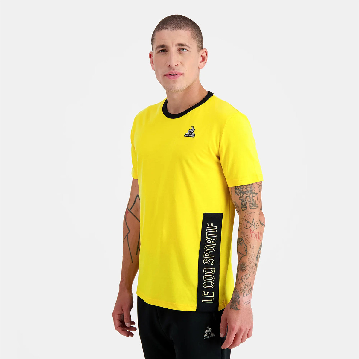 Tee shirt best sale coq sportif jaune