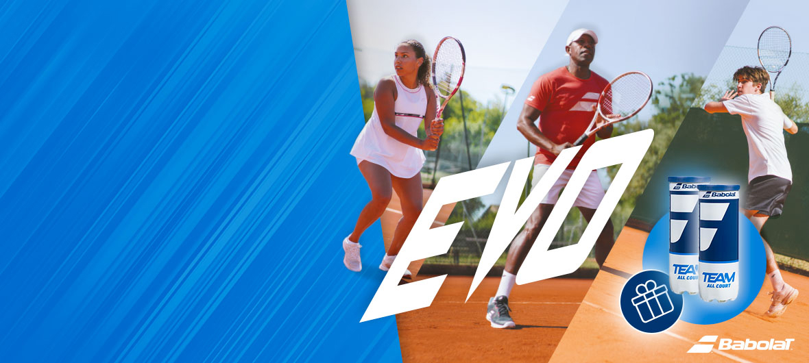 Raquettes Babolat Evo : Un bipack offert